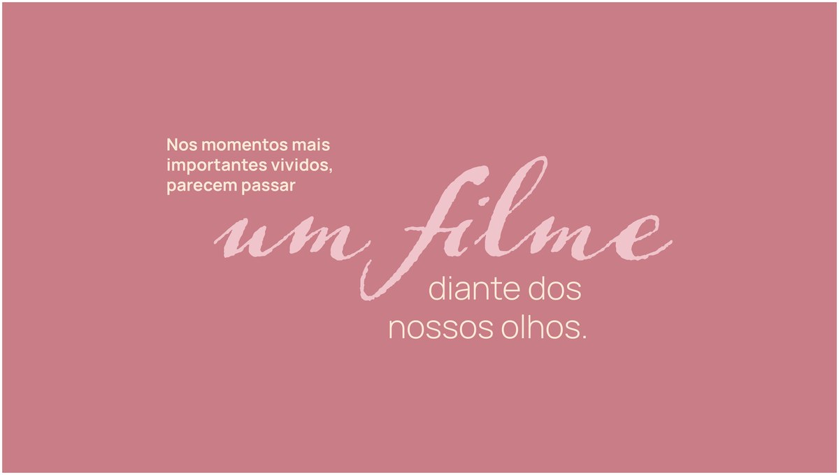 Slide de conceito: um filme diante dos nossos olhos