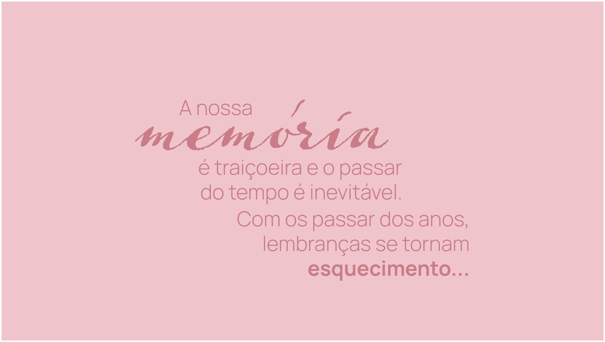 Slide de conceito: a nossa memória é traiçoeira