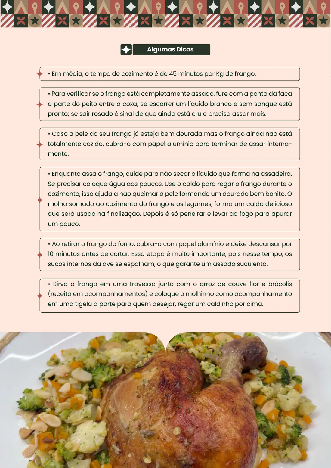 Página da receita de Lombo Xadrez