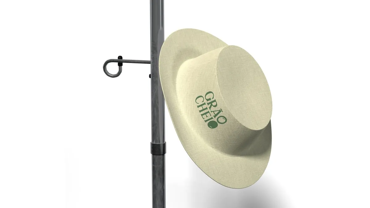 Grão Cheio: boné com a marca